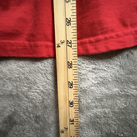 Champion Men's M Mid Weight T-Shirt Hoodie LS Red Cotton SEE DESCRIPTION - Picture 15 of 16